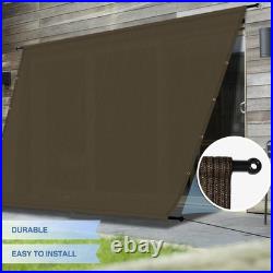 10-13ft Brown Pergola Replacement Cover withweighted rods for Outdoor Canopy Yard