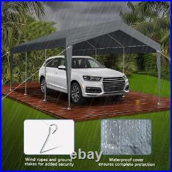 10'×20' Heavy Duty Carport Canopy, Outdoor Garage Car Shelter Party Storage US