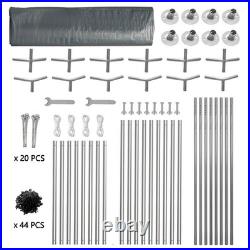 10'×20' Heavy Duty Carport Canopy, Outdoor Garage Car Shelter Party Storage US
