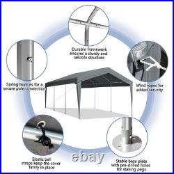 10'×20' Heavy Duty Carport Canopy, Outdoor Garage Car Shelter Party Storage US