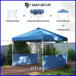 10 Ft. X 10 Ft. Sea Blue Pop up Canopy Tent
