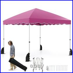 10 X 10 FT Pop up Canopy Tent Portable Foldable Patio Shelter with Wheeled Bag