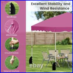 10 X 10 FT Pop up Canopy Tent Portable Foldable Patio Shelter with Wheeled Bag