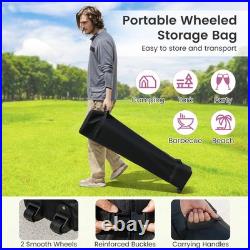 10 X 10 FT Pop up Canopy Tent Portable Foldable Patio Shelter with Wheeled Bag