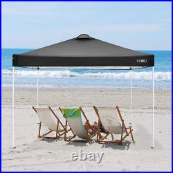 10' X 10' Straight Leg Pop-Up Canopy Tent Easy One Person Setup Instant Outdoor