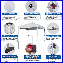 10 X 10Ft Pop up Canopy Tent with Sidewalls, Wheeled Bag, Shelter for Outdoor Sh