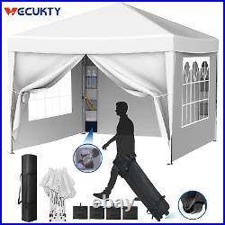 10 X 10Ft Pop up Canopy Tent with Sidewalls, Wheeled Bag, Shelter for Outdoor Sh