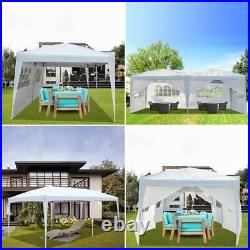 10 X 20 EZ Pop-Up Wedding Party Tent Folding Canopy Gazebo Heavy Duty Pavilion