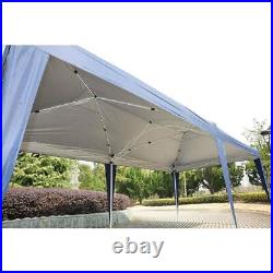 10'X 20' Easy POP-UP Blue Party Tent Folding Gazebo Beach Canopy Tent for Out