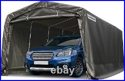 10' X 20' Heavy Duty Anti-Snow Carport Peak Style Car Canopy Outdoor Instant Gar