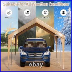 10' X 20' Heavy Duty Canopy Cover for Carports, Easy Installation Included