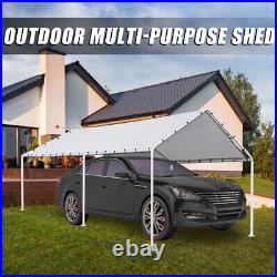 10' X 20' Heavy Duty Carport Canopy Garage Tent, Steel Car Shelter Party Tent