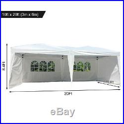 10' X 20' Patio Canopy Gazebo POP UP Party Tent Wedding Outdoor withCarry Bag