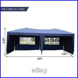 10' X 20' Patio Gazebo POP UP Party Tent Wedding Canopy Outdoor withCarry Bag