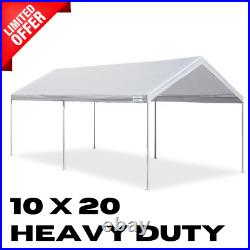 10' X 20' Portable Heavy Duty Canopy Garage Tent Car Carport Shelter Steel Frame