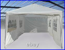 10 X 20 White Party Tent Gazebo Canopy with Sidewalls