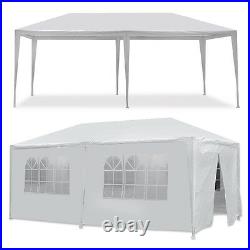 10 X 20 White Wedding Party Tent Gazebo Canopy with 6 Removable Sidewalls