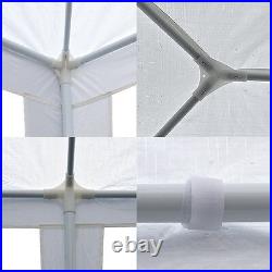 10 X 20 White Wedding Party Tent Gazebo Canopy with 6 Removable Sidewalls