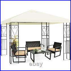 10'X10' Patio Gazebo Canopy outdoor Tent Steel Frame Shelter Patio Party Awning