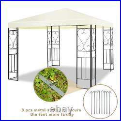 10'X10' Patio Gazebo Canopy outdoor Tent Steel Frame Shelter Patio Party Awning