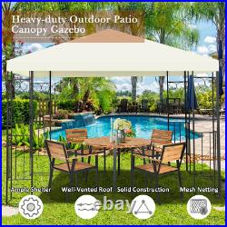 10'X10' Patio Gazebo Canopy outdoor Tent Steel Frame Shelter Patio Party Awning