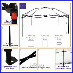 10'X10' Pop Up Canopy Tent Outdoor Event Instant Shade Shelter Commercial Gazebo