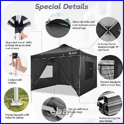 10'X10' Pop Up Canopy Waterproof`Folding Instant Party Tent withSidewalls&Air Vent