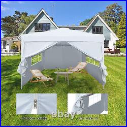 10'X10' Pop Up Gazebo Heavy Duty Waterproof Marquee Canopy Wedding Party Tent US