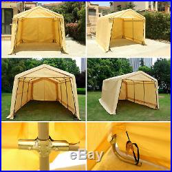 10'X10'X8'FT Storage Shed Tent Shelter Auto Canopy Carport Garage Portable Cover
