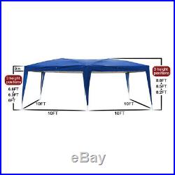 10'X20' Blue Heavy Duty Portable Garage Carport Car Shelter Outdoor Canopy Tent