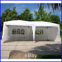 10'X20' EZ POP UP Wedding Tent Party Foldable Gazebo 4 Walls Canopy WithCarry Case