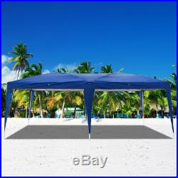 10'X20' Pop Up Gazebo Waterproof Canopy Garden Awning Party Tent Blue With2 Doors
