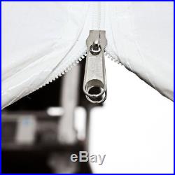 10'X20' White Portable Garage Carport Car Shelter Outdoor Canopy Tent For Car