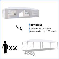 10'X30' Canopy Tent 8 Sides Gazebo Canopy Outdoor Party Wedding Tent