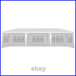 10 ft. X 30 ft. White Outdoor Gazebo Canopy Party Large Wedding Tent with