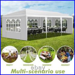 10 ft. X 30 ft. White Outdoor Gazebo Canopy Party Large Wedding Tent with