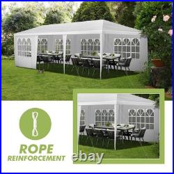 10 ft. X 30 ft. White Outdoor Gazebo Canopy Party Large Wedding Tent with
