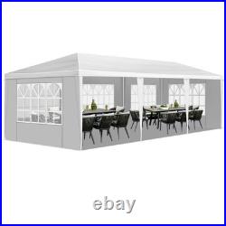 10 ft. X 30 ft. White Outdoor Gazebo Canopy Party Large Wedding Tent with
