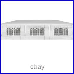 10 ft. X 30 ft. White Outdoor Gazebo Canopy Party Large Wedding Tent with