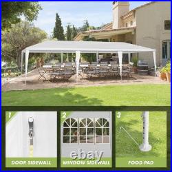 10 ft. X 30 ft. White Outdoor Gazebo Canopy Party Large Wedding Tent with