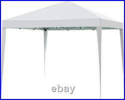 10' x 10' Canopy Gazebo with Stylish Dressed Legs Ideal for Weddings