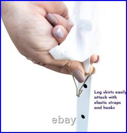 10' x 10' Canopy Gazebo with Stylish Dressed Legs Ideal for Weddings