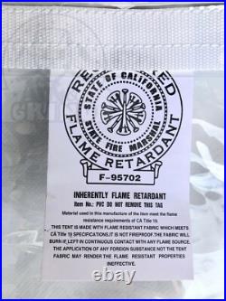 10' x 10' Clear Tarp 24 MIL Smooth Vinyl Patio Enclosure Fire Retardant USA Made