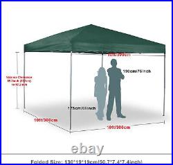 10 x 10' Commercial Pop UP Canopy Party Wedding Tent Heavy Duty Gazebo Pavilion