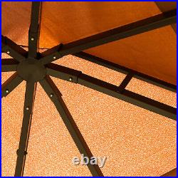 10 x 10 Deck Tent Netted Zip Gazebo with Mesh Sidewalls and Removable Curtains