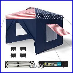 10'x 10' EZ Pop UP Party Tent Canopy Gazebo Event Waterproof Outdoor 4 Walls US