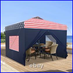 10'x 10' EZ Pop UP Party Tent Canopy Gazebo Event Waterproof Outdoor 4 Walls US