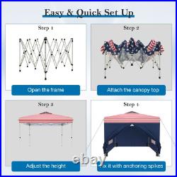 10'x 10' EZ Pop UP Party Tent Canopy Gazebo Event Waterproof Outdoor 4 Walls US