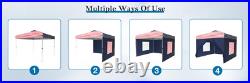 10'x 10' EZ Pop UP Party Tent Canopy Gazebo Event Waterproof Outdoor 4 Walls US