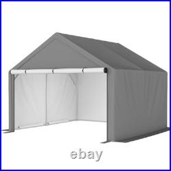 10 x 10 FT Outdoor Canopy Tent Carport with Removable Sidewalls